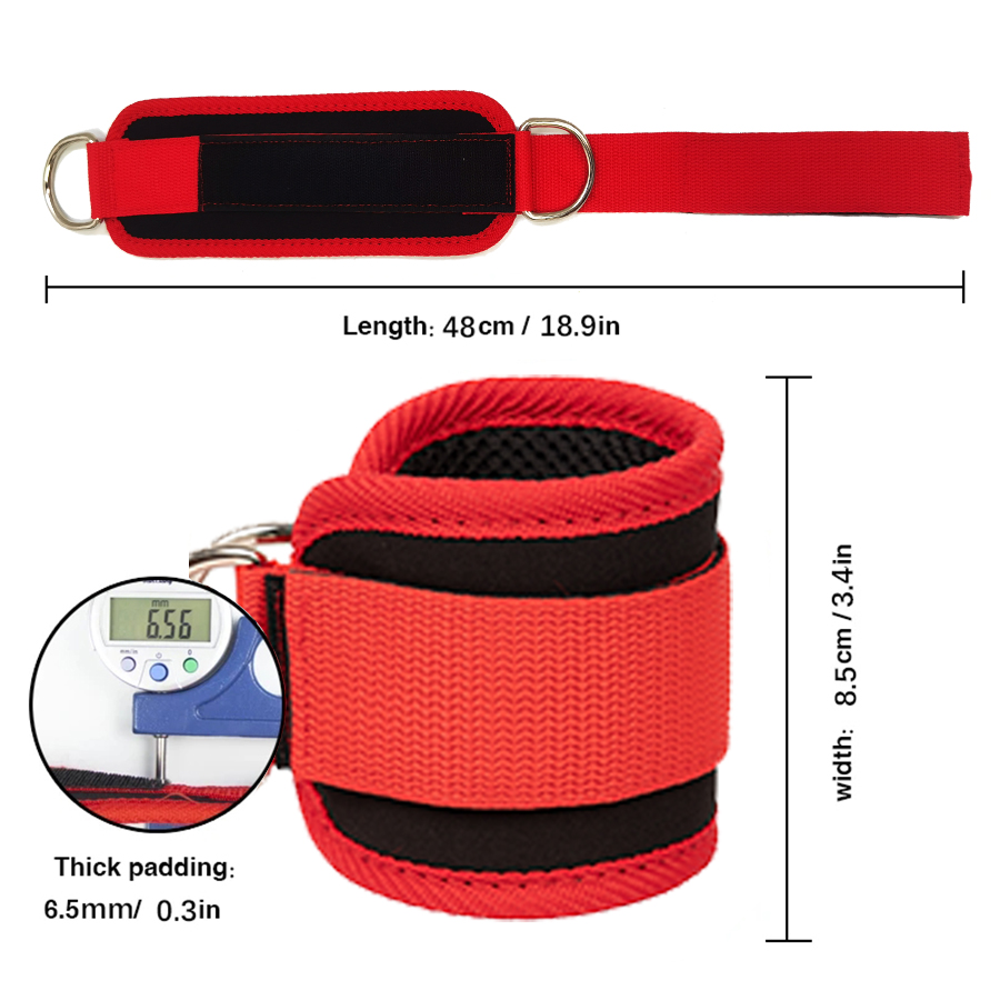 Fitness Ankle Straps Adjustabl - D Ring Strap recension och pris