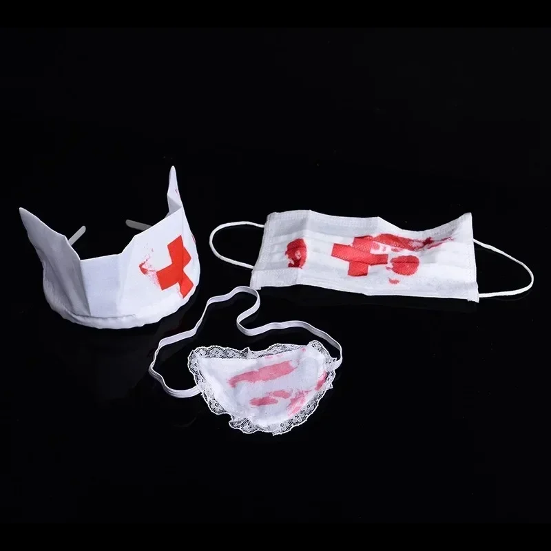 3pcs/Set Halloween Bloody Nurs - Cosplay Prop Kit recension och pris